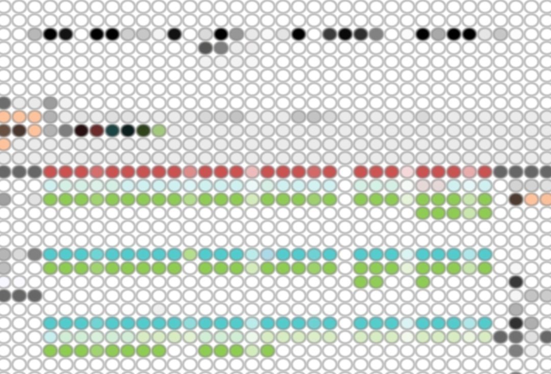 Representación de la visualización de datos de la revista Amauta