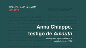 Documento del mensaje de Anna Chiappe de Mariátegui para la presentación de la edición facsimilar de Amauta, 1976