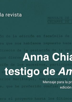 Documento del mensaje de Anna Chiappe de Mariátegui para la presentación de la edición facsimilar de Amauta, 1976